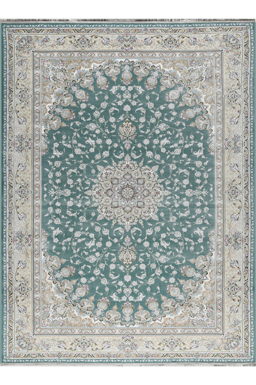 Иранский ковер Shahname 1200 413 Бирюзовый